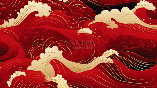 红金背景图片_红金新年花纹中国风传统花纹