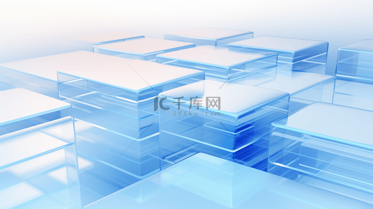 几何背景背景图片_蓝色科技感信息数字化立体背景14