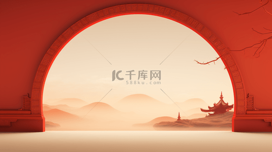 喜庆背景图片_红色中国风喜庆吉祥创意背景31