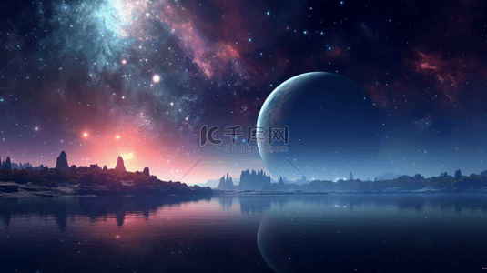 浩瀚宇宙星空背景图片_科技感浩瀚星空创意背景13