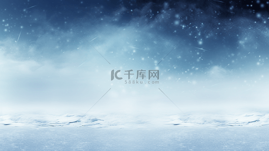 阴天背景图片_蓝色科技感冰天雪地创意背景18