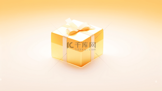 黄色现代感时尚创意礼盒背景4