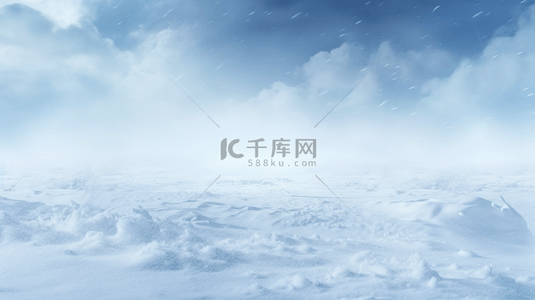 阴天背景图片_蓝色科技感冰天雪地创意背景13