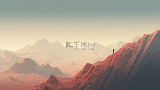 登高背景图片_现代感攀登者大气时尚创意背景13