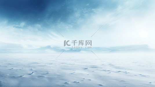 蓝色科技感冰天雪地创意背景14