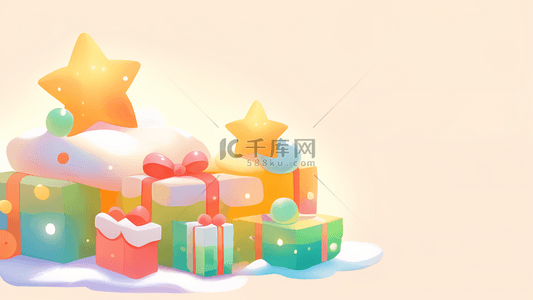 礼物背景图片_
温暖橙色圣诞节圣诞礼物背景