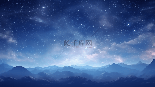 宇宙背景背景图片_蓝色科技感唯美星空创意背景27