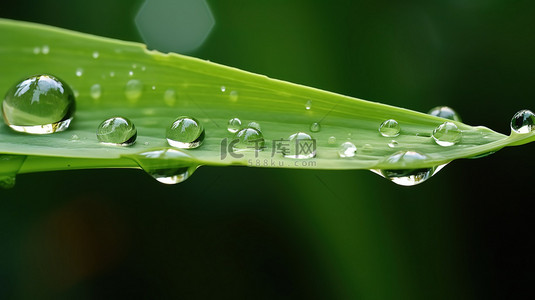 绿叶上的水珠水滴雨水10