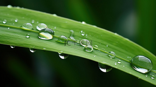 叶子上的水珠背景图片_绿叶上的水珠水滴雨水12