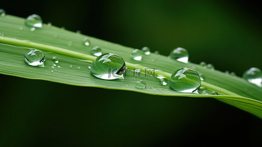 叶子上的水珠背景图片_绿叶上的水珠水滴雨水2