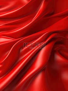 红色绸布背景图片_红色丝绸布褶皱背景13