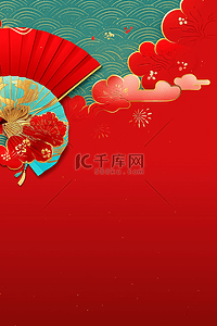 中国元素背景图片_元素新年红色中国红背景