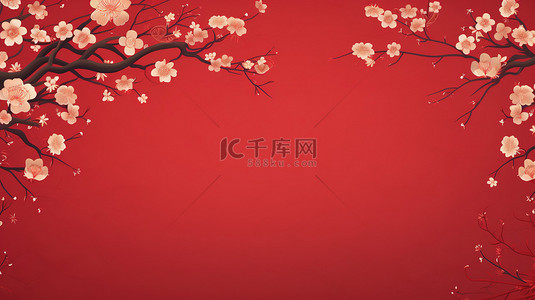 中国元素背景图片_中国新年元素红色背景9