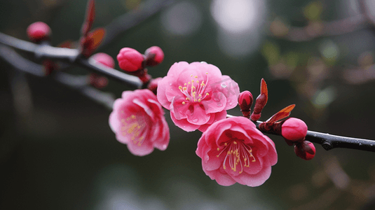 杭州植物园盛开的梅花