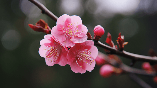 杭州植物园盛开的梅花