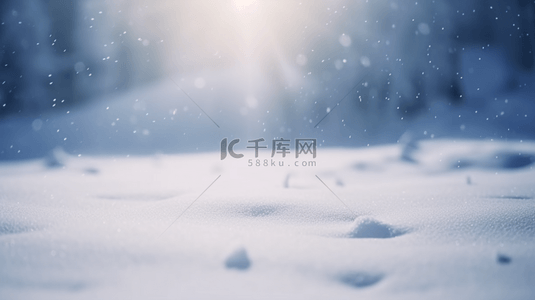 大雪背景图片_冬天阳光下的雪地风景雪地场景