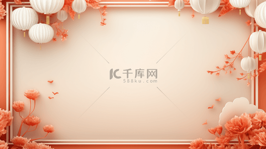 中国风新年春节装饰边框背景30