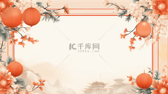 新年喜庆背景边框背景图片_中国风新年春节装饰边框背景17