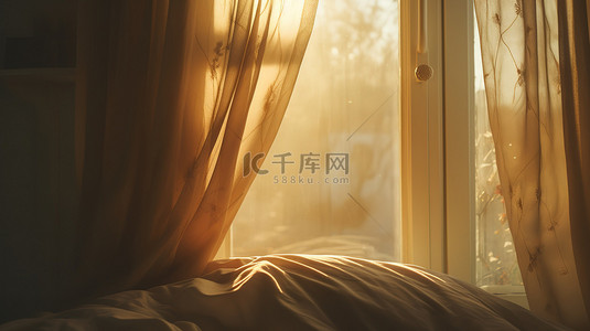 晨光透过卧室的窗户7