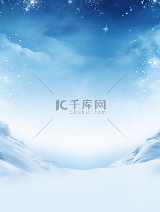 冬季冰天雪地简约背景14