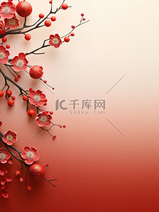 中国传统的红色节日背景1