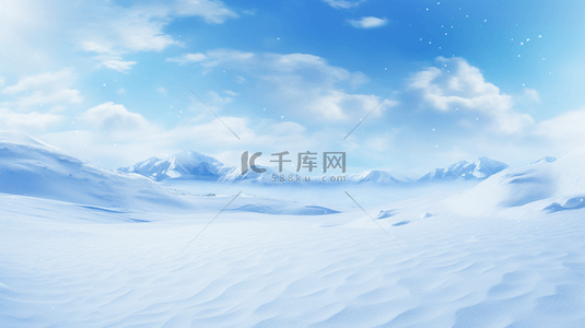 冬季冰天雪地简约背景5