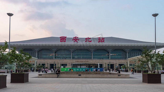 移动陕西西安北站火车站摄影拍摄