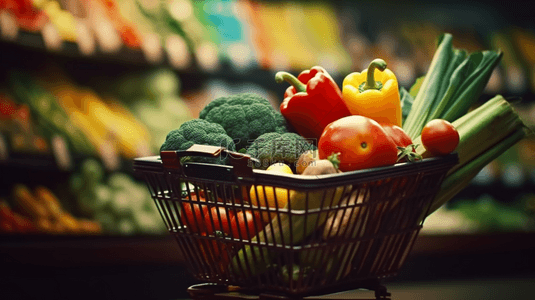 水果背景图片_双十一生鲜蔬菜水果电商促销背景