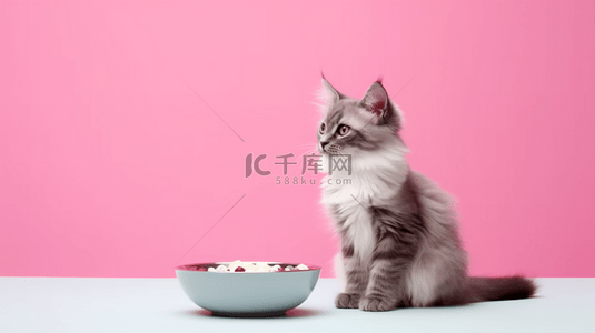 双十一宠物粮猫猫零食猫粮电商促销背景