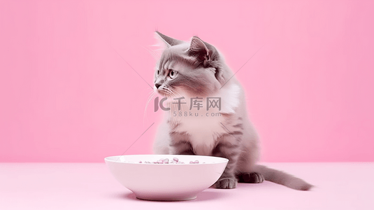 猫粮背景图片_双十一宠物粮猫猫零食猫粮电商促销背景