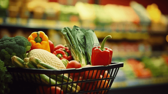 生鲜水果蔬菜背景图片_双十一生鲜蔬菜水果电商促销背景