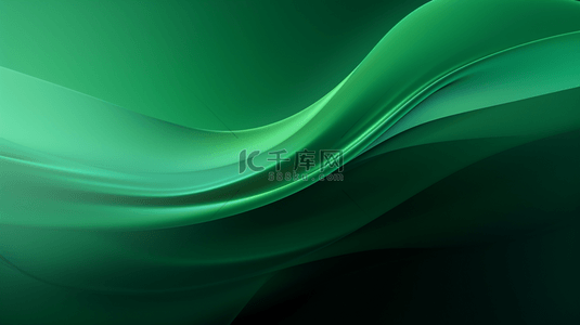 绿色曲线纹理质感插画10