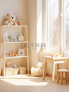 儿童房背景图片_温馨舒适的儿童房家居背景1