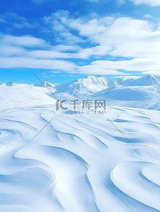 大雪背景图片_白雪恺恺的雪山冬天美景7