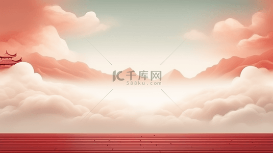 红色中国风喜庆创意背景24