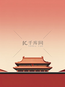 中国复古背景图片_中国宫殿精致的建筑和屋檐2