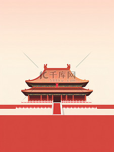 中国宫殿精致的建筑和屋檐4