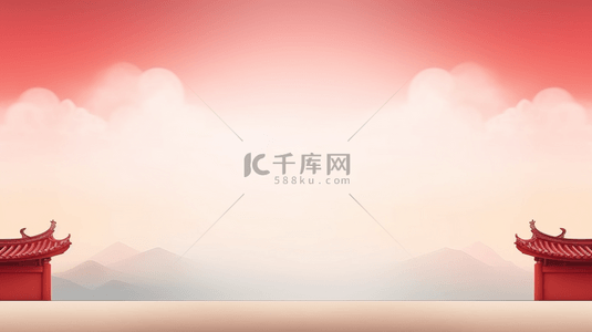 红色中国风喜庆创意背景39