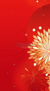 红金背景图片_2024年新年红金中式花纹底纹背景