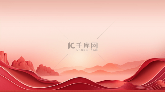 圆形纹理背景背景图片_红色中国风喜庆简约创意背景10