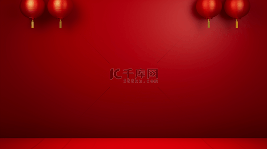 红色圣诞球简约创意背景13