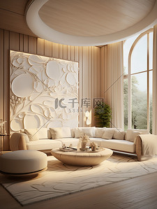 现代客厅设计白色家具18