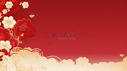 新春背景图片_庆祝新年新春红色背景19