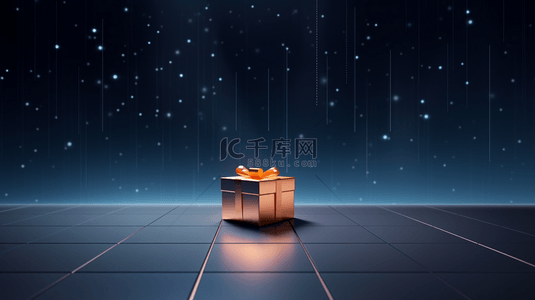 星光璀璨地面上礼物盒背景19