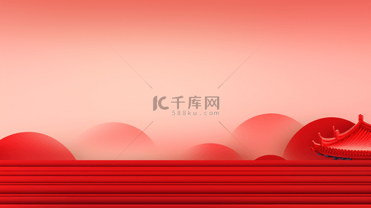 中国风祥云喜庆简约背景10