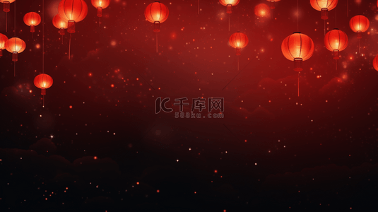 元宵节背景背景图片_中国风红色灯笼创意背景19