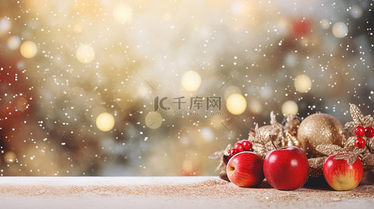 水果背景图片_苹果平安夜圣诞节背景8