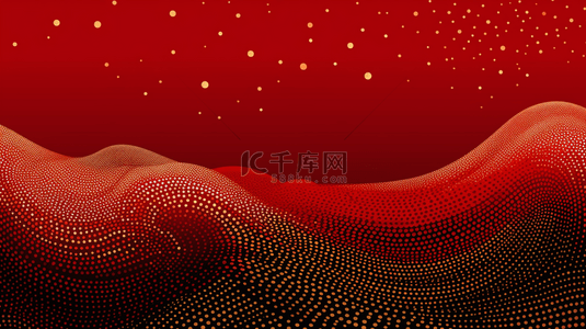 古典舞蹈单页背景图片_红色中国风群山圆形简约背景12