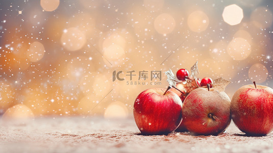 苹果平安夜圣诞节背景18