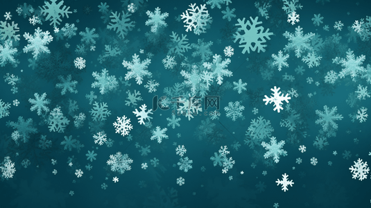 蓝色冬天圣诞节圣诞雪花底纹背景